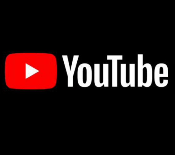 Youtube: rote Schrift auf schwarzen Grund