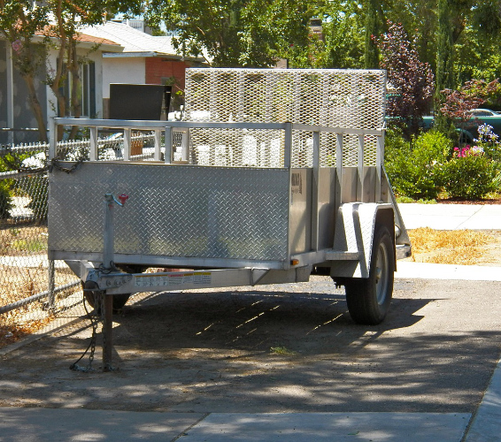 Transport-Arbeiten. Anhänger.