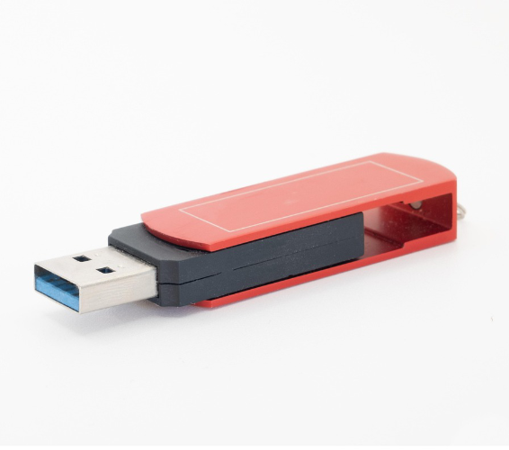 Leoni. Roter USB Stick.