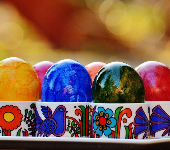 Bunte Ostereier.