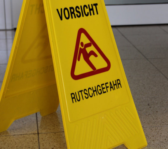 Vorsicht- Schild