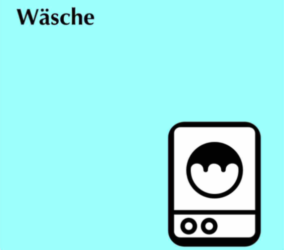 Wäsche. Waschmaschine.