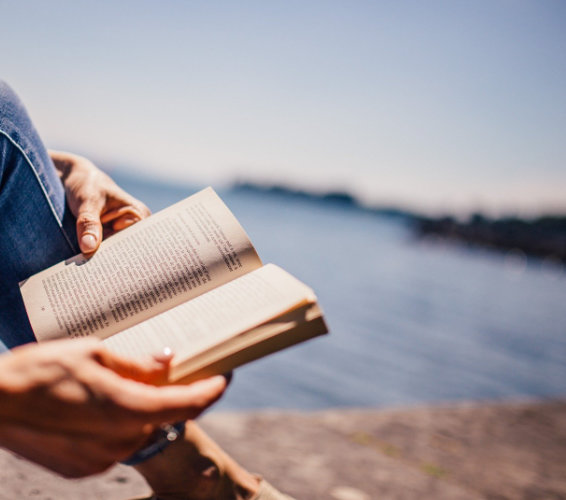 Lesen: PErson mit BUch in der HAnd